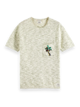 SCOTCH & SODA - T-shirt imprimé à poches chiné