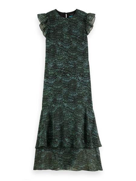 SCOTCH & SODA - Sleeveless Mdi Flounce Dress