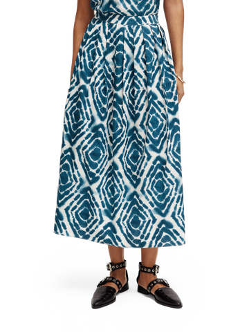 174972-Tie-dye printed midi skirt Woman Scotch & Soda