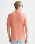 3 Crosses Cotton-Linen Regular-Fit T-Shirt Men T-Shirts Scotch Soda Homme Canyon Clay S