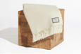 REVERSIBLE KEEM BAY THROW IN CASHMERE & LAMBWOOL