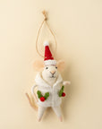 Hollyberry Hattie Mouse Holiday Ornament Christmas Decoration Indaba trading co