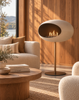 Le Feu Steel High Dome White Fireplaces Nüline Distribution