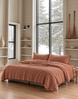 STONE WASH DUVET COVER SET MOCCA DUVET COVER LINEN ME