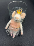 BALERINA MOUSE FELT ORNEMENT