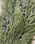 Plum, Navy Blue, Frosted Berry, Norfolk Cypress, Real Touch Stems 22'' LUXE B