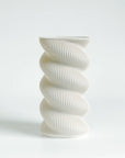 Swirl Vase Small Morna White
