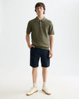 Core Fave Cotton-Linen Twill Bermuda Short Men Shorts Scotch Soda Homme Navy 29