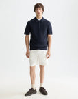 Core Fave Cotton-Linen Twill Bermuda Short Men Shorts Scotch Soda Homme OFF WHITE 29