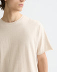 Core Raw-Edged Relaxed-Fit Garment-Dyed T-Shirt Men T-Shirts Scotch Soda Homme Oatmeal Melange M