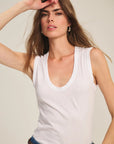 DS GAUZY WHISPER CLASSICS TANK Woman VELVET WHITE M