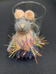 BALERINA MOUSE FELT ORNEMENT