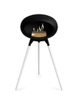 Le Feu Ground High Dome Black Fireplaces Nüline Distribution black white oak rose gold burner