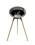 Le Feu Ground High Dome Chromed Silver Fireplaces Nüline Distribution mocca rose gold steel burner