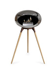 Le Feu Ground High Dome Chromed Silver Fireplaces Nüline Distribution mocca soaptreated oak steel burner