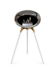 Le Feu Ground High Dome Chromed Silver Fireplaces Nüline Distribution rose gold white oak steel burner