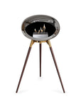 Le Feu Ground High Dome Chromed Silver Fireplaces Nüline Distribution rose gold smoked oak steel burner
