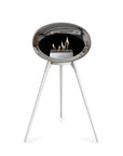 Le Feu Ground High Dome Chromed Silver Fireplaces Nüline Distribution white white oak steel burner