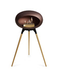 Le Feu Ground High Dome Mocca Fireplaces Nüline Distribution black rose gold rose gold burner