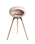 Le Feu Ground High Dome White Fireplaces Nüline Distribution mocca rose gold steel burner