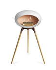 Le Feu Ground High Dome White Fireplaces Nüline Distribution mocca rose gold rose gold burner