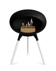 Le Feu Ground Low Dome Black Fireplaces Nüline Distribution black white oak rose gold burner