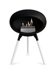 Le Feu Ground Low Dome Black Fireplaces Nüline Distribution black white oak steel burner