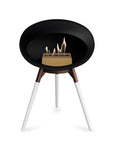 Le Feu Ground Low Dome Black Fireplaces Nüline Distribution mocca white oak rose gold burner