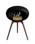 Le Feu Ground Low Dome Black Fireplaces Nüline Distribution mocca smoked oak rose gold burner