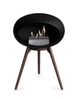 Le Feu Ground Low Dome Black Fireplaces Nüline Distribution mocca smoked oak steel burner