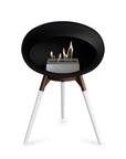 Le Feu Ground Low Dome Black Fireplaces Nüline Distribution mocca white oak steel burner