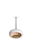 Le Feu Sky Dome White Fireplaces Nüline Distribution 50 cm polished steel rose gold burner