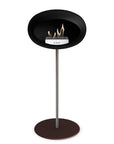 Le Feu Steel High Dome Black Fireplaces Nüline Distribution ø2.5 cm polished steel mocca steel burner