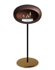 Le Feu Steel High Dome Mocca Fireplaces Nüline Distribution ø2.5 cm black rose gold steel burner