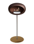Le Feu Steel High Dome Mocca Fireplaces Nüline Distribution ø2.5 cm polished steel rose gold steel burner
