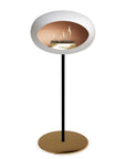 Le Feu Steel High Dome White Fireplaces Nüline Distribution ø2.5 cm black rose gold rose gold burner