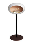 Le Feu Steel High Dome White Fireplaces Nüline Distribution ø2.5 cm black mocca rose gold burner