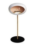 Le Feu Steel High Dome White Fireplaces Nüline Distribution ø2.5 cm rose gold black rose gold burner