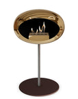 Le Feu Steel Low Dome Chromed Rose Gold Fireplaces Nüline Distribution ø2.5 cm polished steel mocca rose gold burner