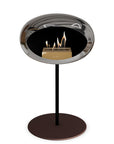 Le Feu Steel Low Dome Chromed Silver Fireplaces Nüline Distribution ø2.5 cm black mocca steel burner