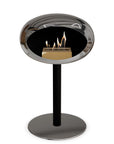 Le Feu Steel Low Dome Chromed Silver Fireplaces Nüline Distribution ø6 cm black polished steel steel burner