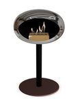 Le Feu Steel Low Dome Chromed Silver Fireplaces Nüline Distribution ø6 cm black mocca steel burner