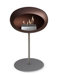 Le Feu Steel Low Dome Mocca Fireplaces Nüline Distribution ø2.5 cm polished steel nickel steel burner