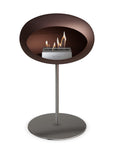 Le Feu Steel Low Dome Mocca Fireplaces Nüline Distribution ø2.5 cm polished steel polished steel steel burner