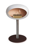Le Feu Steel Low Dome White Fireplaces Nüline Distribution ø6 cm polished steel mocca rose gold burner