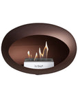 Le Feu Wall Dome Mocca Fireplaces Nüline Distribution nickel steel burner