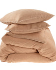 LINA LINEN DUVET SET, terracota living-bedding Indaba trading co