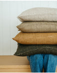 LINA LINEN PILLOW - MINK 1-7079 living-decorative-object Indaba trading co