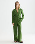 Linen Blend Blazer with Charm Tailoring Scotch Soda Femme