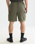 Linen-Blend Relaxed-Fit Cargo Bermuda Shorts Men Shorts Scotch Soda Homme Olive Night M